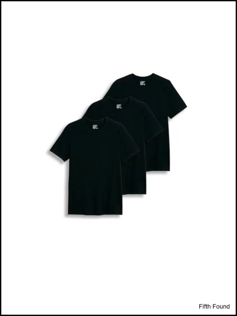 Men's Crew Neck Undershirts 3-Pack 100% Cotton Breathable T-Shirts